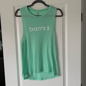 Barre 3 tank mint green tank top. Size medium